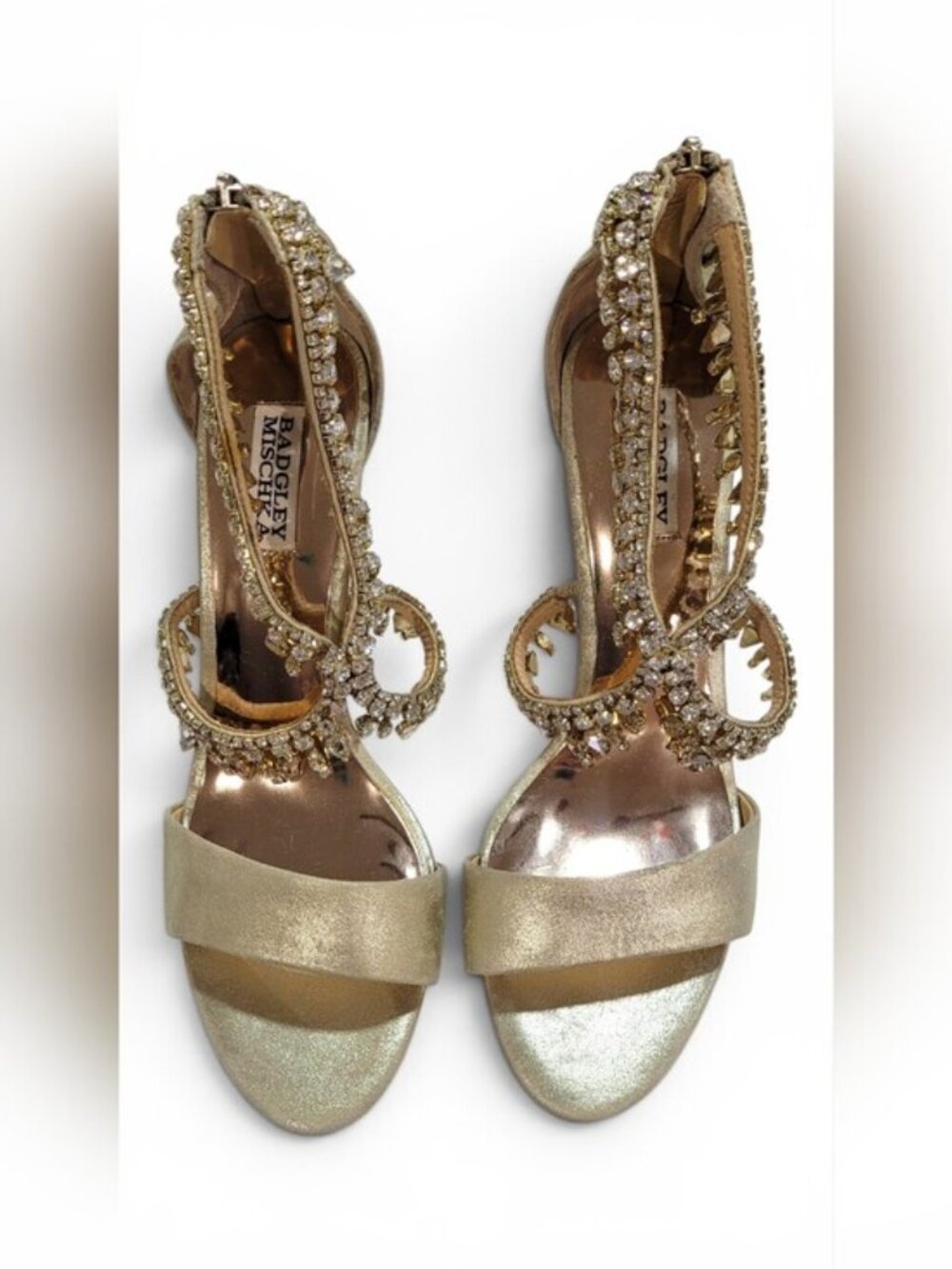 Badgley Mischka Grammy II Crystal Heels 9.5 - Picture 4 of 8
